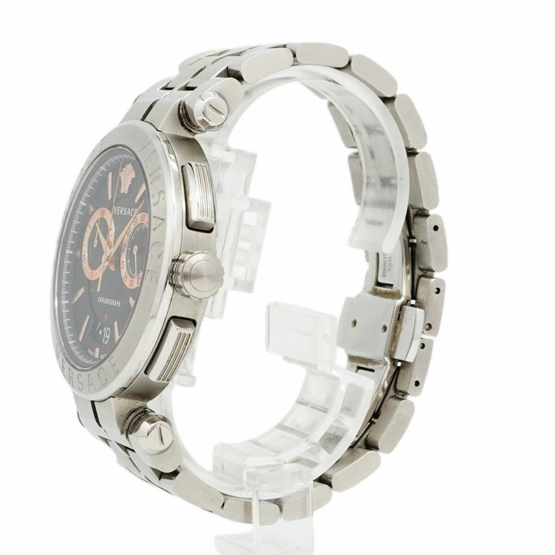 范思哲 ION VE1D01019 黑色錶盤男士腕錶-1