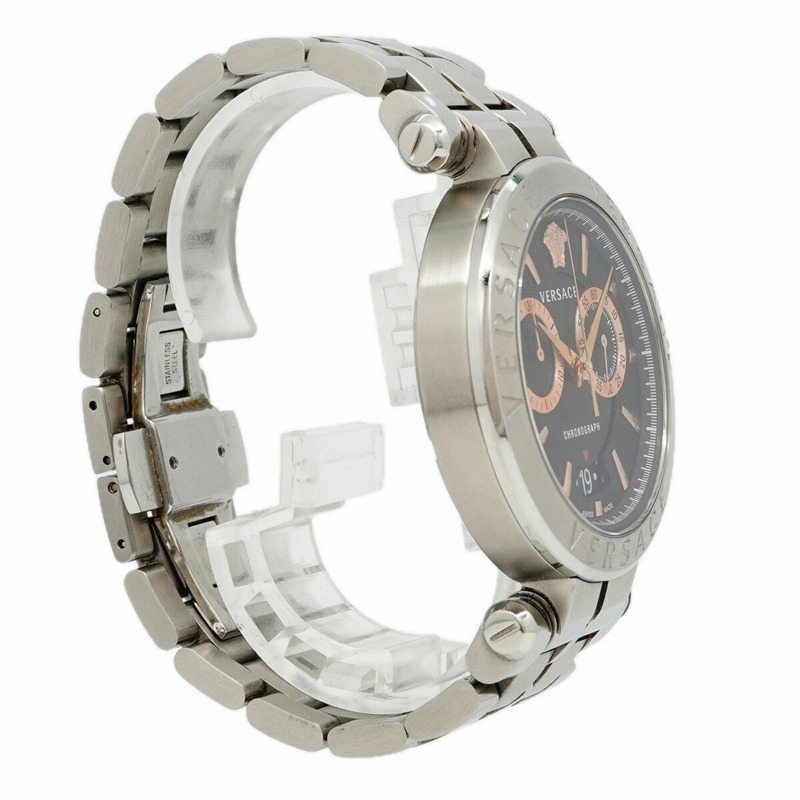 范思哲 ION VE1D01019 黑色錶盤男士腕錶-2