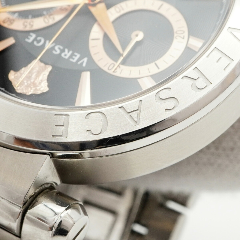 范思哲 ION VE1D01019 黑色錶盤男士腕錶-6