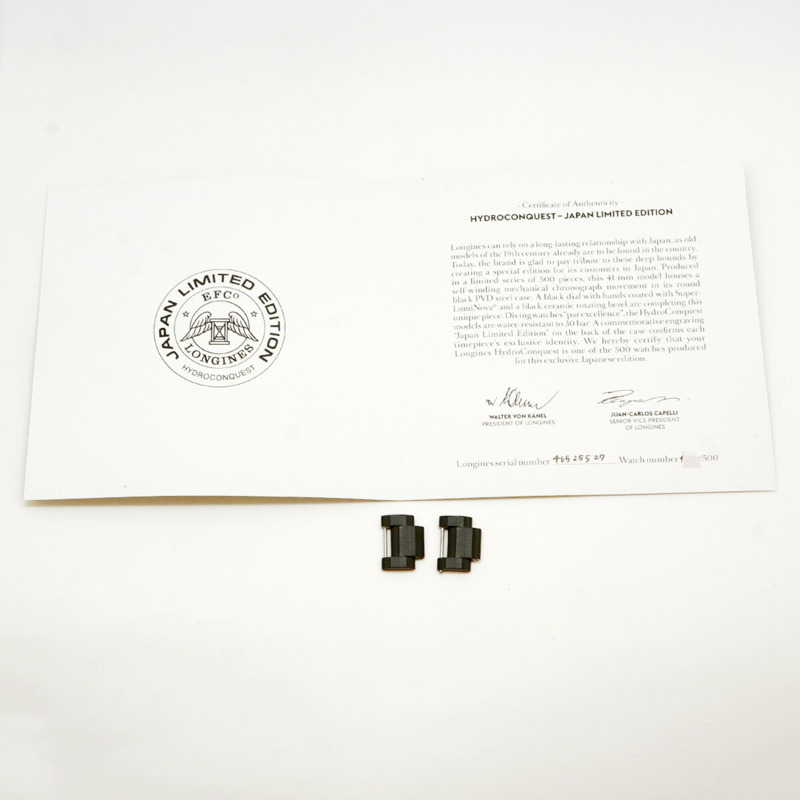 浪琴錶 HydroConquest L3.742.2 黑色錶盤男士腕錶-8