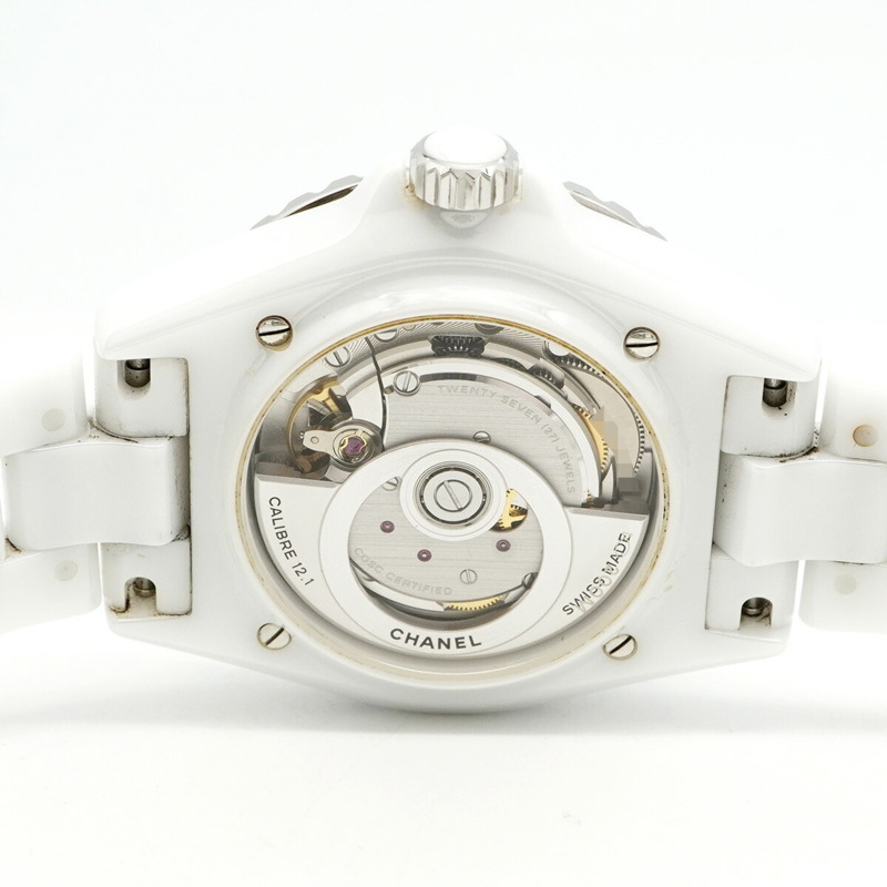 香奈兒 J12 幻影 H6186 白色錶盤男士腕錶-4