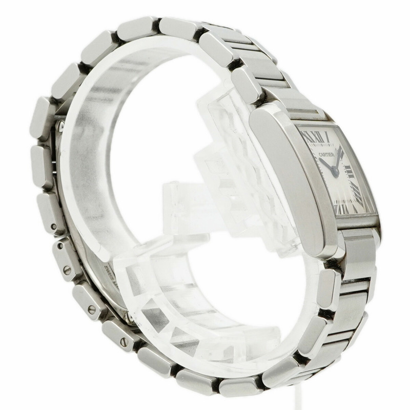 卡地亞 Tank Française SM W51008Q3 白色錶盤女錶-2