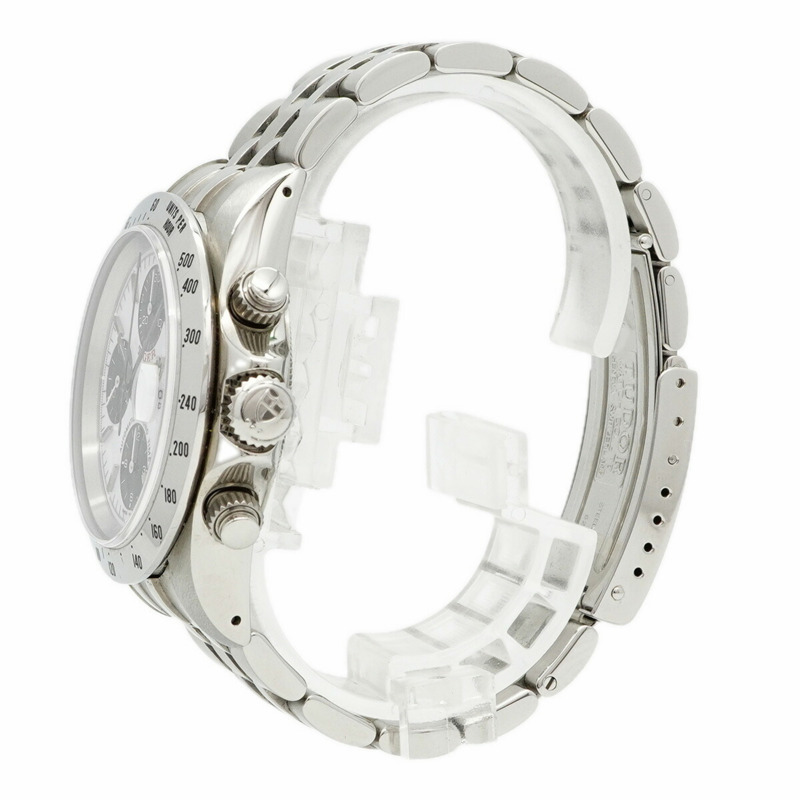 帝舵 Chronotime Tiger 79280 白色錶盤男士腕錶-1