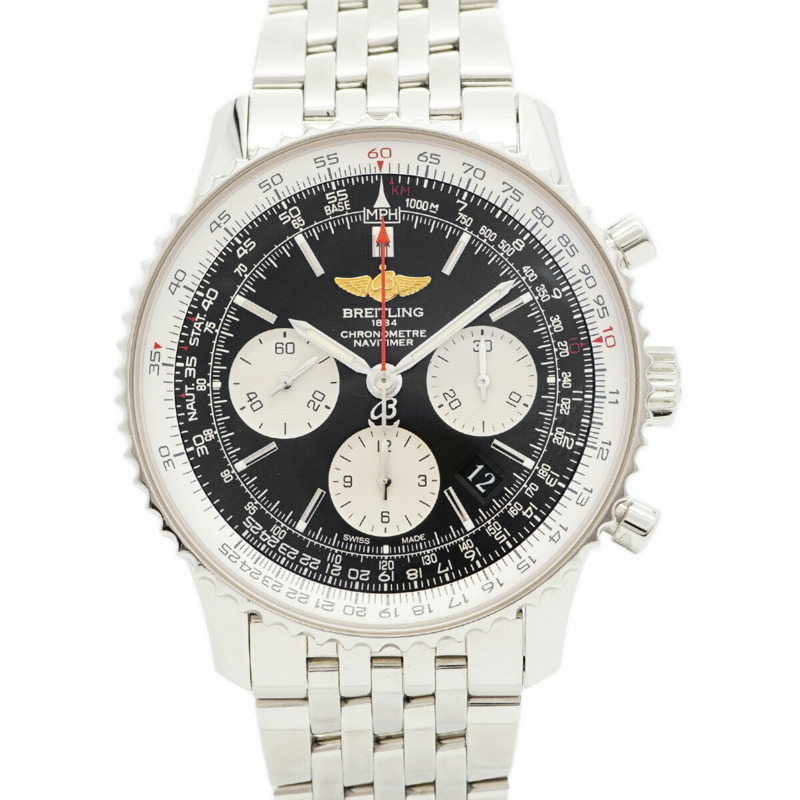 百年靈 Navitimer 01 AB0120 黑色錶盤男錶-0