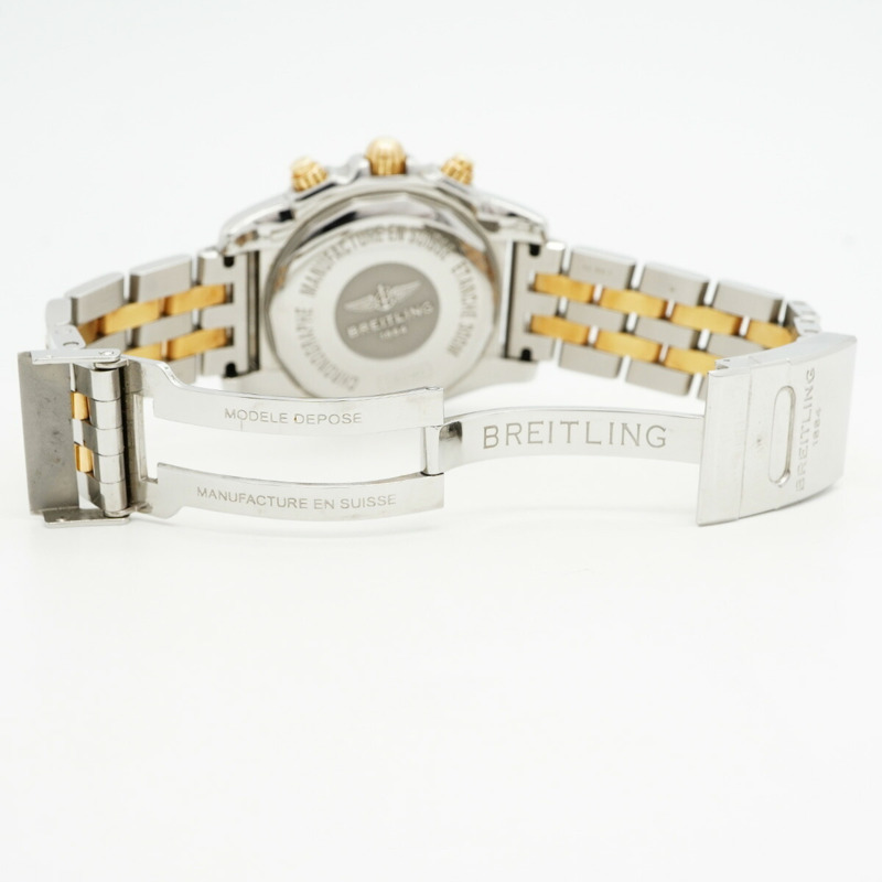 百年靈 Chronomat 41 CB0140 銀色錶盤男士腕錶-3