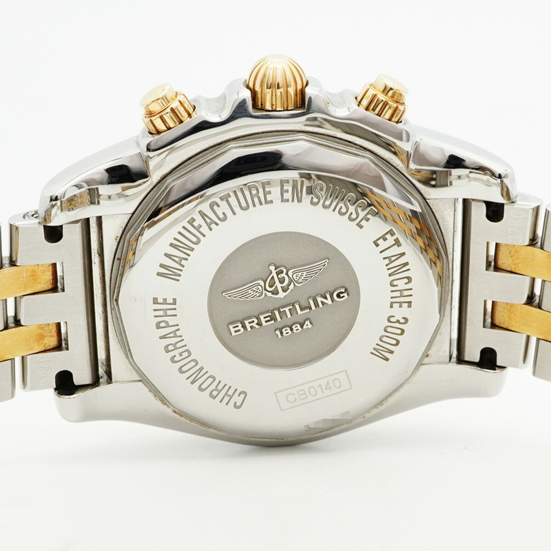 百年靈 Chronomat 41 CB0140 銀色錶盤男士腕錶-4