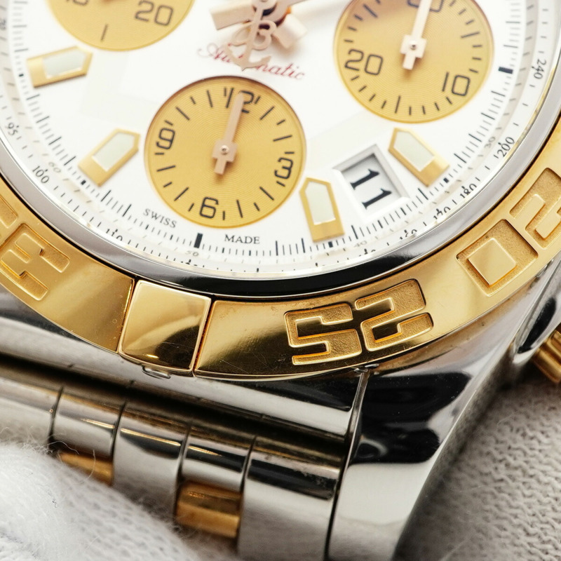 百年靈 Chronomat 41 CB0140 銀色錶盤男士腕錶-6