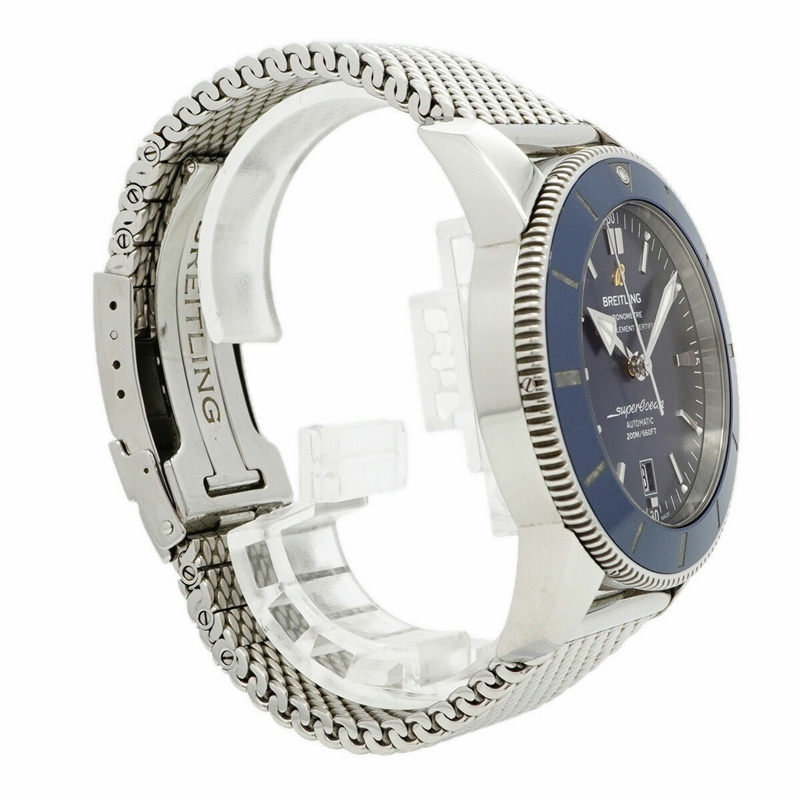 百年靈超級海洋AB2020海軍藍錶盤男士腕錶-2