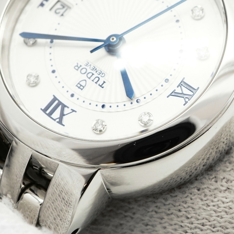 帝舵 Coudre Rose 35200 銀色錶盤女士腕錶-6