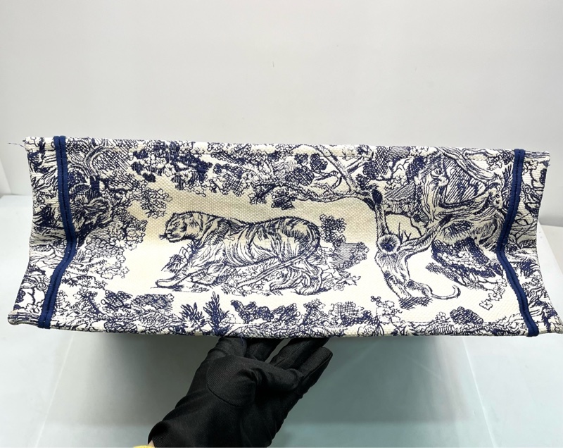Dior 迪奧 BookTote 大號藍色動物園系列 托特包Tote-4