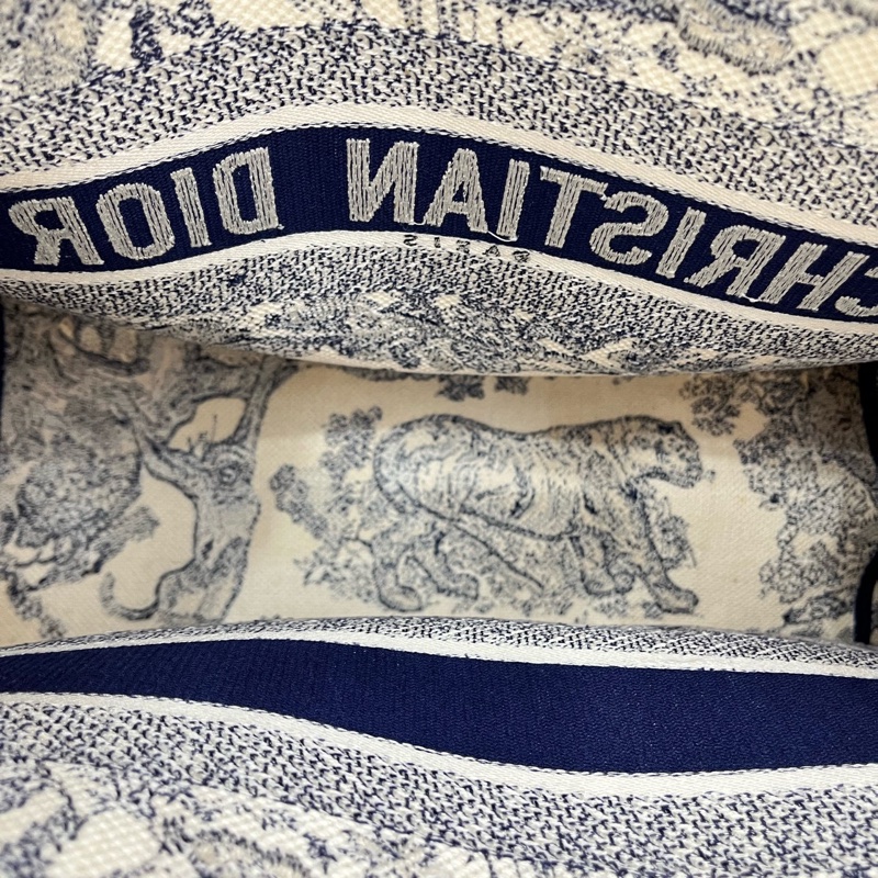 Dior 迪奧 BookTote 大號藍色動物園系列 托特包Tote-5