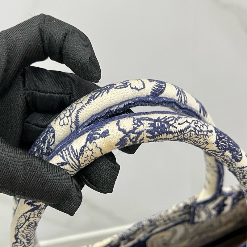 Dior 迪奧 BookTote 大號藍色動物園系列 托特包Tote-13