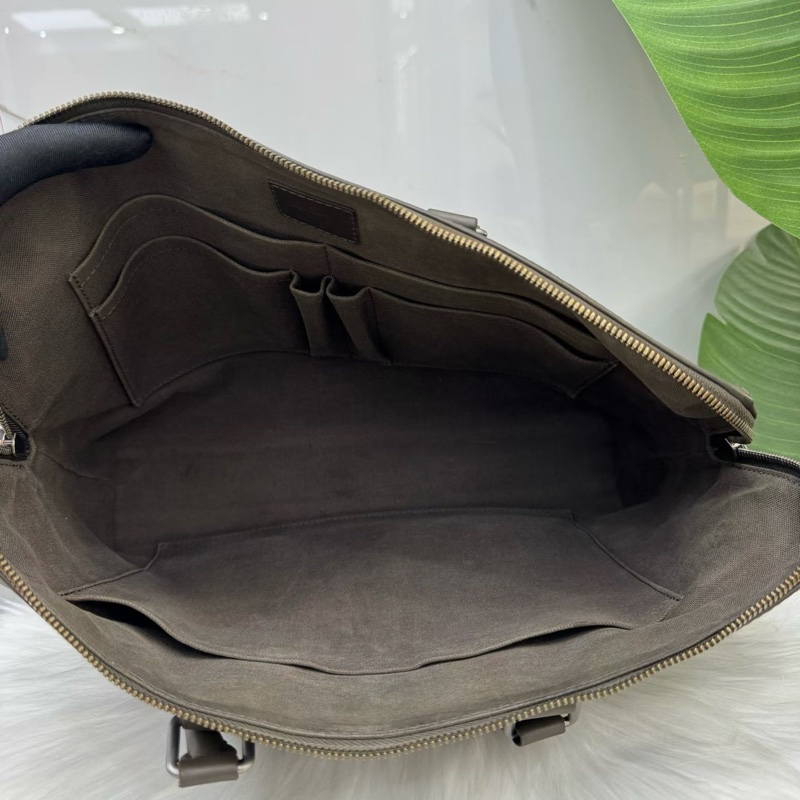 LV路易威登/Louis Vuitton深灰色棋盤格公文包手提包單肩斜挎包 編碼15 經典棋盤格壓紋 尺寸37x7x27cm-4