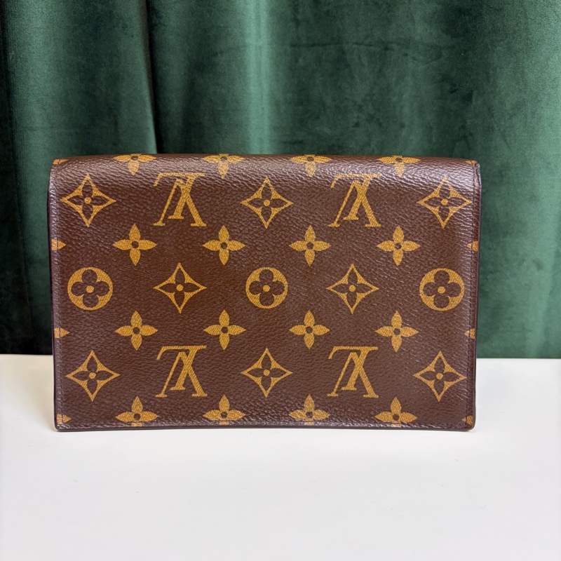 98新❤️LV/路易威登 Flore小花WOC鏈條包，經典老花拼玫紅，鏈條肩帶都在，內里乾淨-2