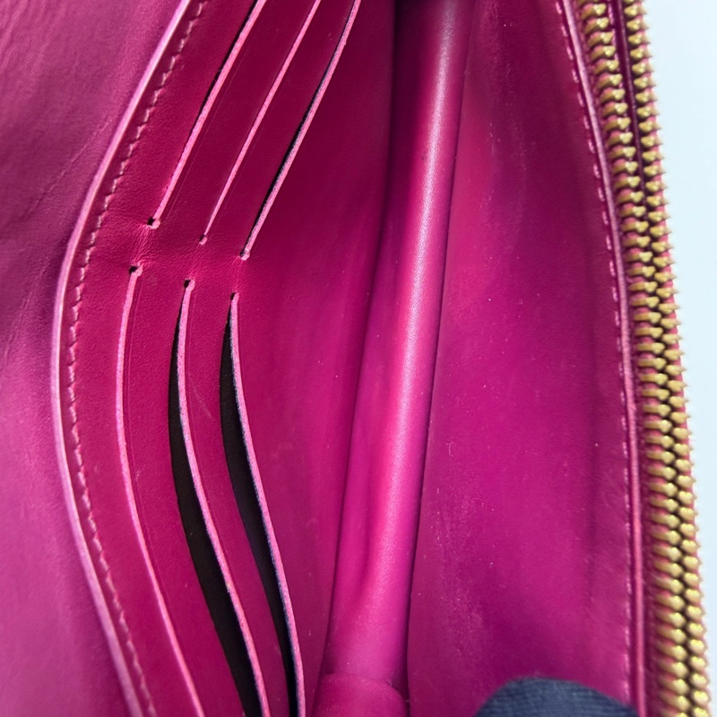 98新❤️LV/路易威登 Flore小花WOC鏈條包，經典老花拼玫紅，鏈條肩帶都在，內里乾淨-7