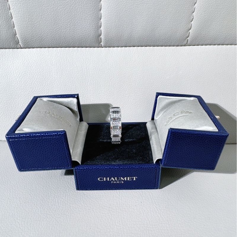 Chaumet尚美 class one 白金滿鑽戒指，66 號-1