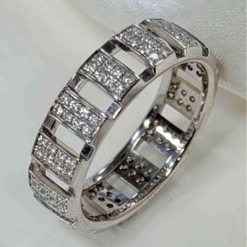 Chaumet尚美 class one 白金滿鑽戒指，66 號-4