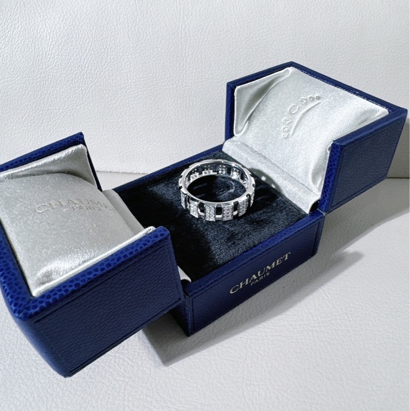 Chaumet尚美 class one 白金滿鑽戒指，66 號-7