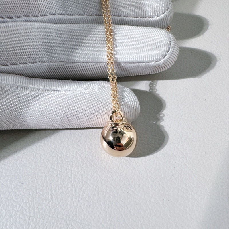 Tiffany蒂芙尼 玫瑰金hardwear 轉運珠項鍊，大號-4