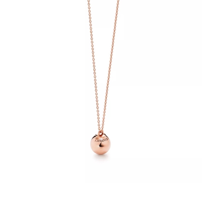Tiffany蒂芙尼 玫瑰金hardwear 轉運珠項鍊，大號-6