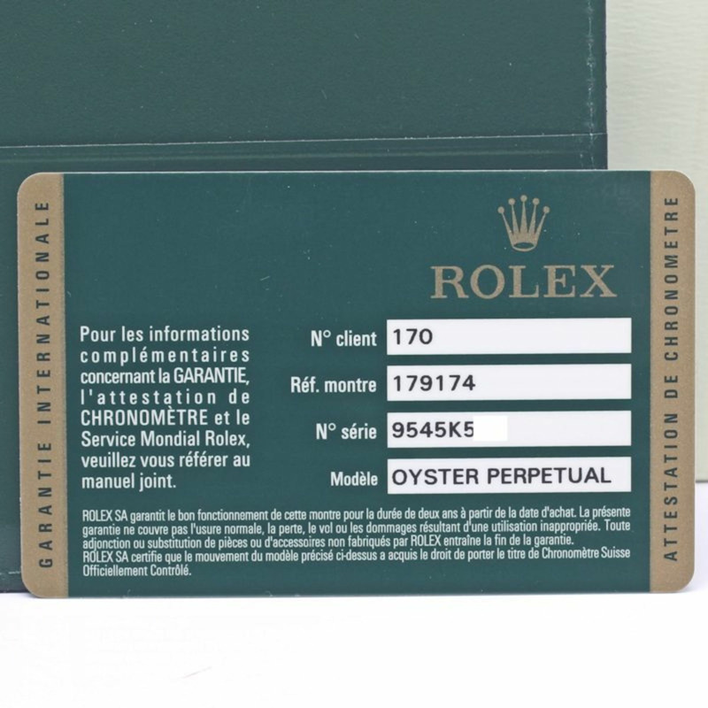 勞力士 Datejust 10P 鑲鑽白色珍珠貝母女士腕錶 179174NG 18K 金 x 不鏽鋼 40297-28