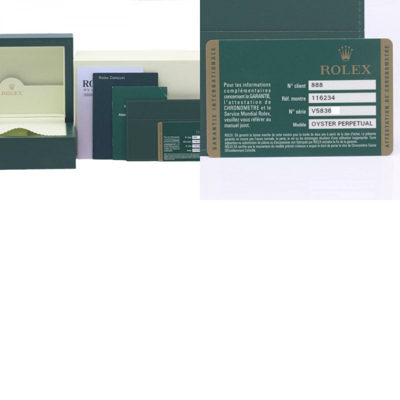 勞力士 Datejust 黑色旭日紋 116234 男士腕錶 18K 白金 x 不鏽鋼 40293-10