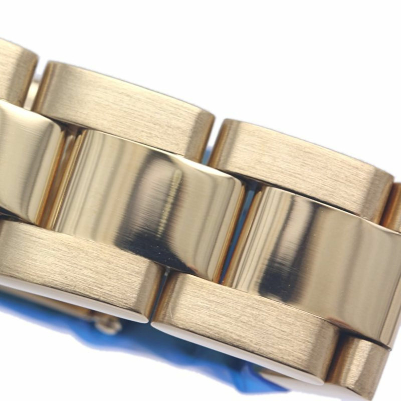 勞力士遊艇名仕型 8P 鑲鑽 3P 藍寶石白殼 69628NGS 女士腕錶 18K 黃金 40292-23