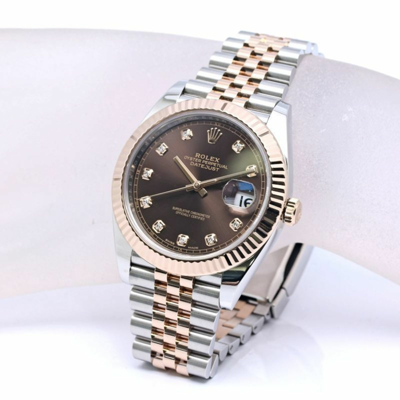 勞力士 Datejust 41 10P 鑽石 126331G 隨機腕錶 男士 18KPG xSS 40298-2