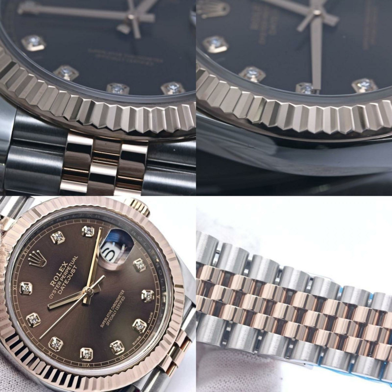 勞力士 Datejust 41 10P 鑽石 126331G 隨機腕錶 男士 18KPG xSS 40298-8