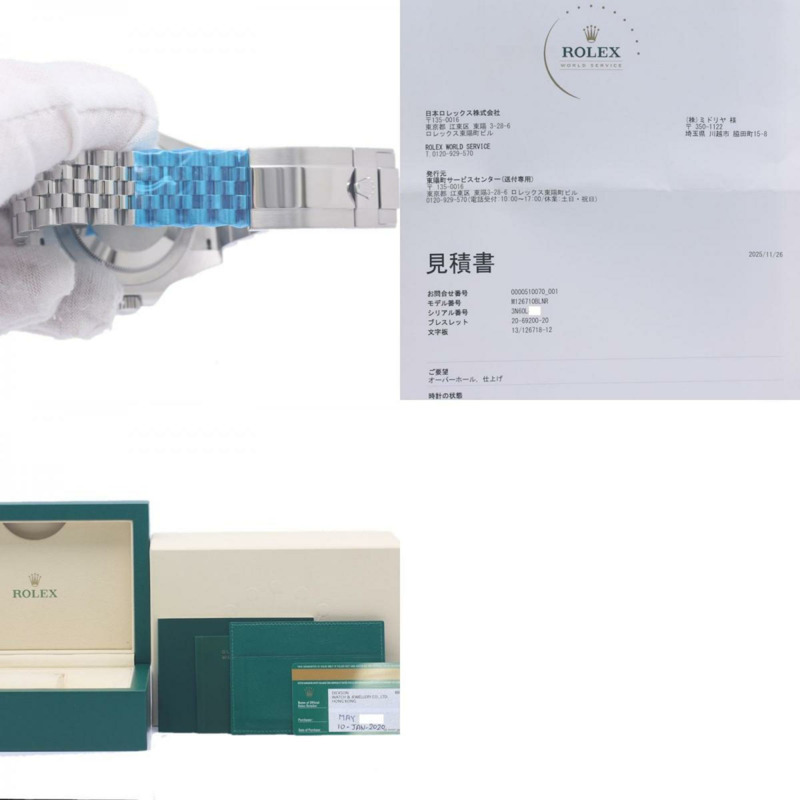 勞力士格林尼治型 II 126710BLNR 男士腕錶，不鏽鋼材質，型號 40291-10