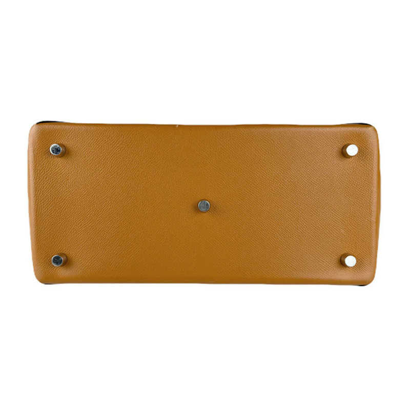 愛馬仕 HERMES 手提包 Maxi Box Cabas 30 Evercolor Veau Epsom Toffee 女士免運費 z8999-3