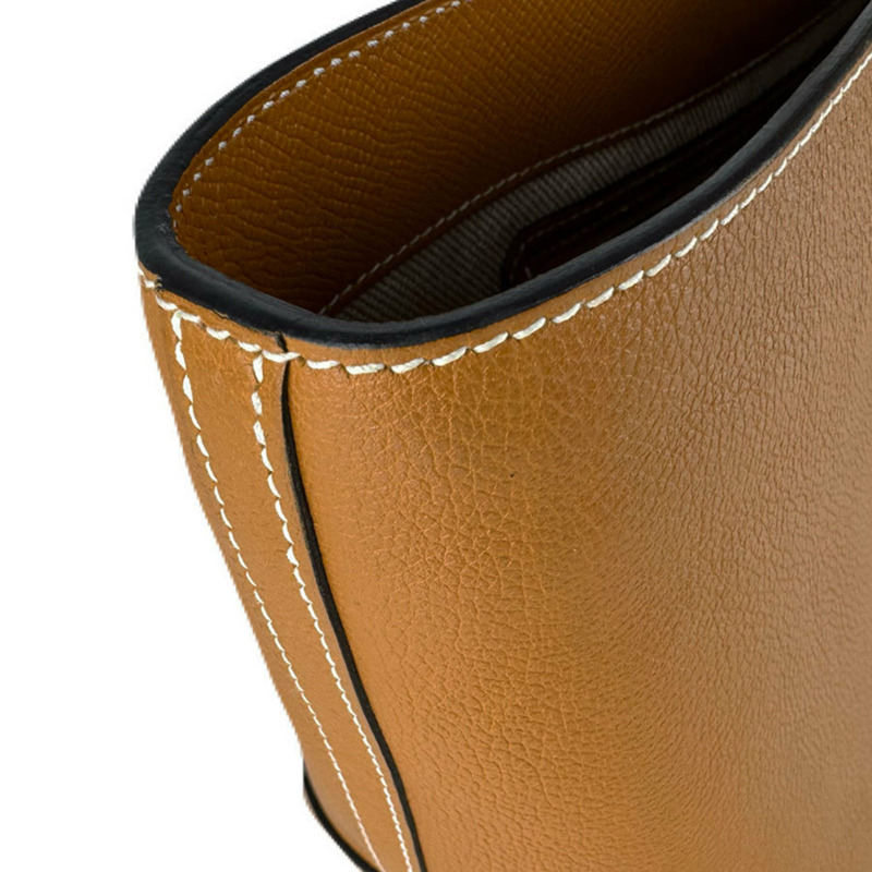 愛馬仕 HERMES 手提包 Maxi Box Cabas 30 Evercolor Veau Epsom Toffee 女士免運費 z8999-5