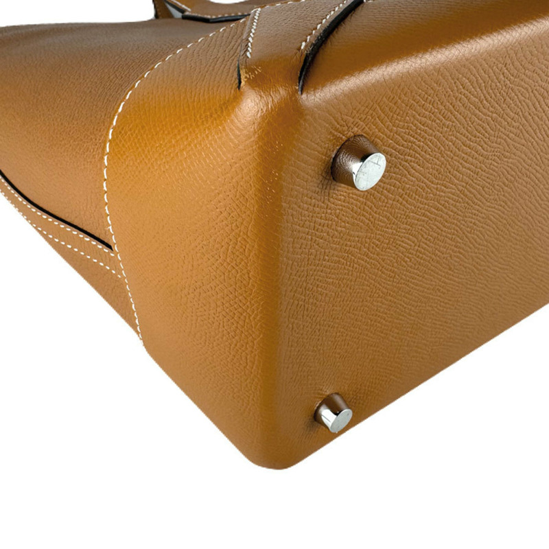 愛馬仕 HERMES 手提包 Maxi Box Cabas 30 Evercolor Veau Epsom Toffee 女士免運費 z8999-7