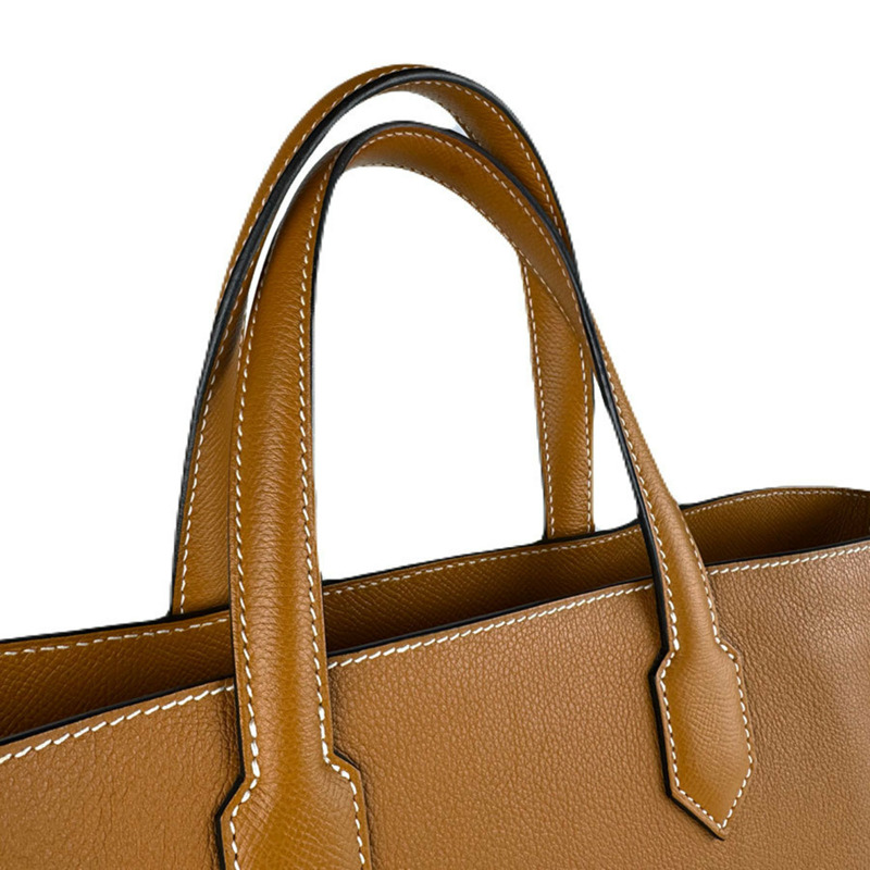 愛馬仕 HERMES 手提包 Maxi Box Cabas 30 Evercolor Veau Epsom Toffee 女士免運費 z8999-9