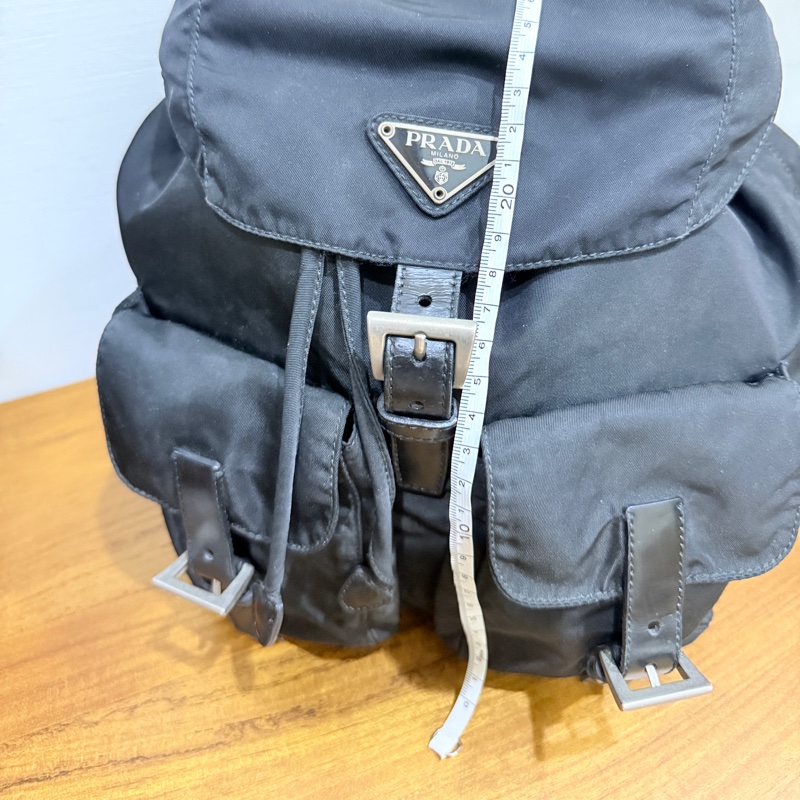 8新✨賠錢超甜賣🖤磁扣款🎖️超輕盈的PRADA經典尼龍 黑色後背包 降落傘背包-41