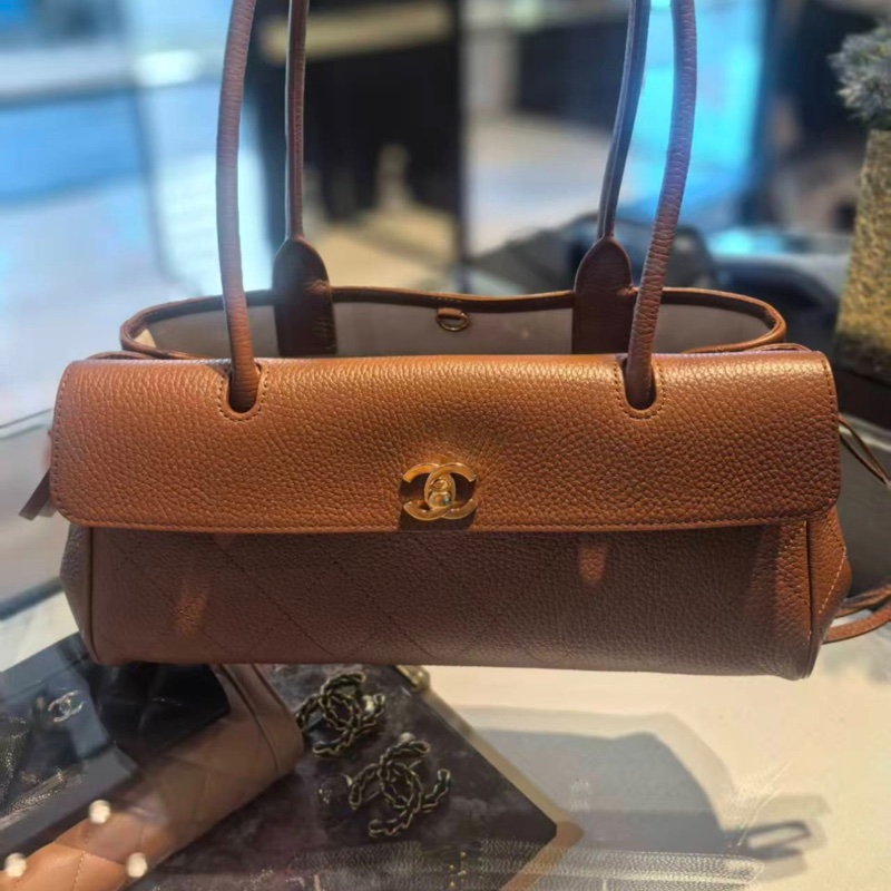 Chanel香奈兒26S焦糖色法棍包-0