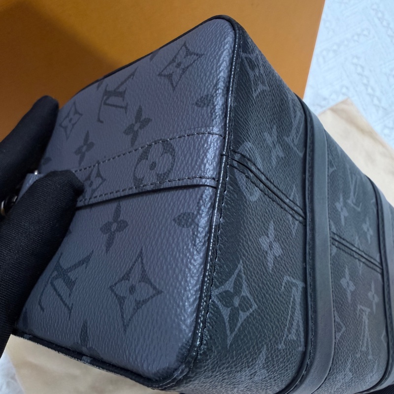 99新閒置未使用LV keepall 27 city 芯片款-8