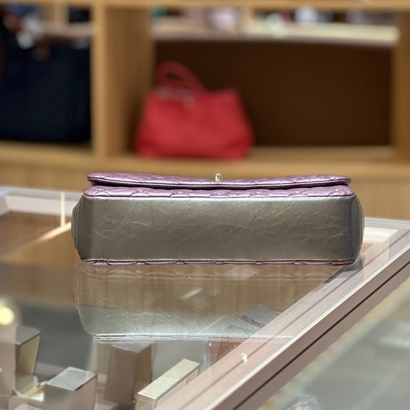 CHANEL香奈儿蓝银菱格纹外缝线-5