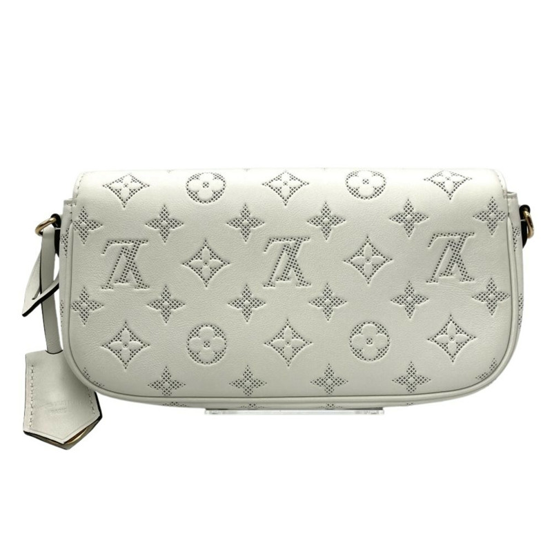 Louis Vuitton Wallet on Chain Ivy，3 用皮革皮夾，M11299，白色配金色五金，RFID 防護，Monogram Flower 系列，女士款。-2