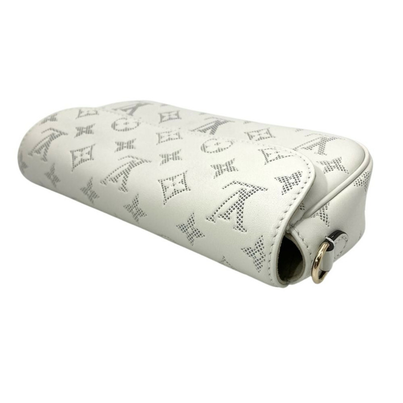 Louis Vuitton Wallet on Chain Ivy，3 用皮革皮夾，M11299，白色配金色五金，RFID 防護，Monogram Flower 系列，女士款。-3