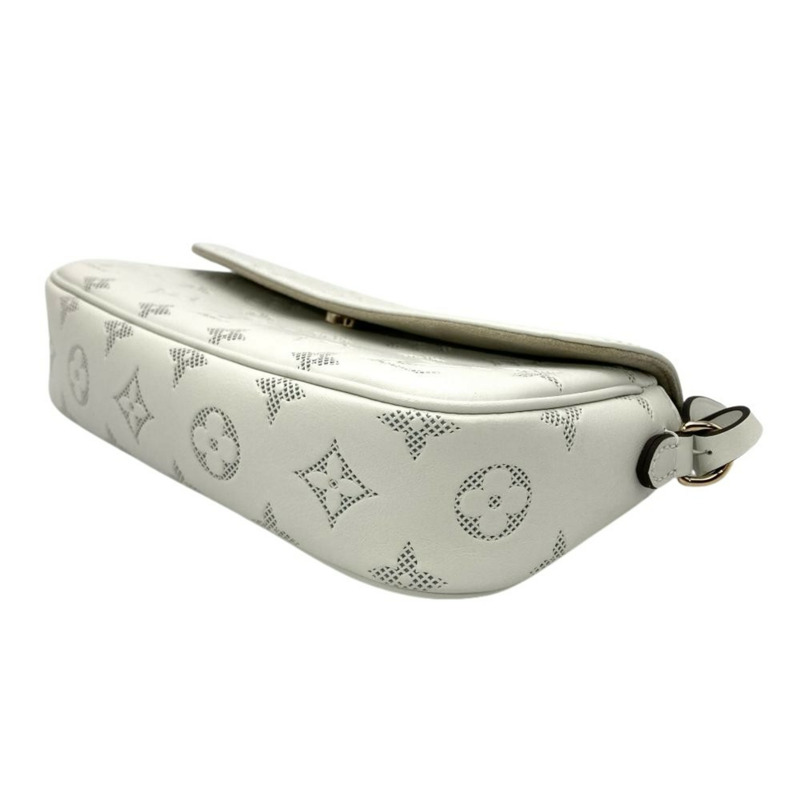 Louis Vuitton Wallet on Chain Ivy，3 用皮革皮夾，M11299，白色配金色五金，RFID 防護，Monogram Flower 系列，女士款。-4