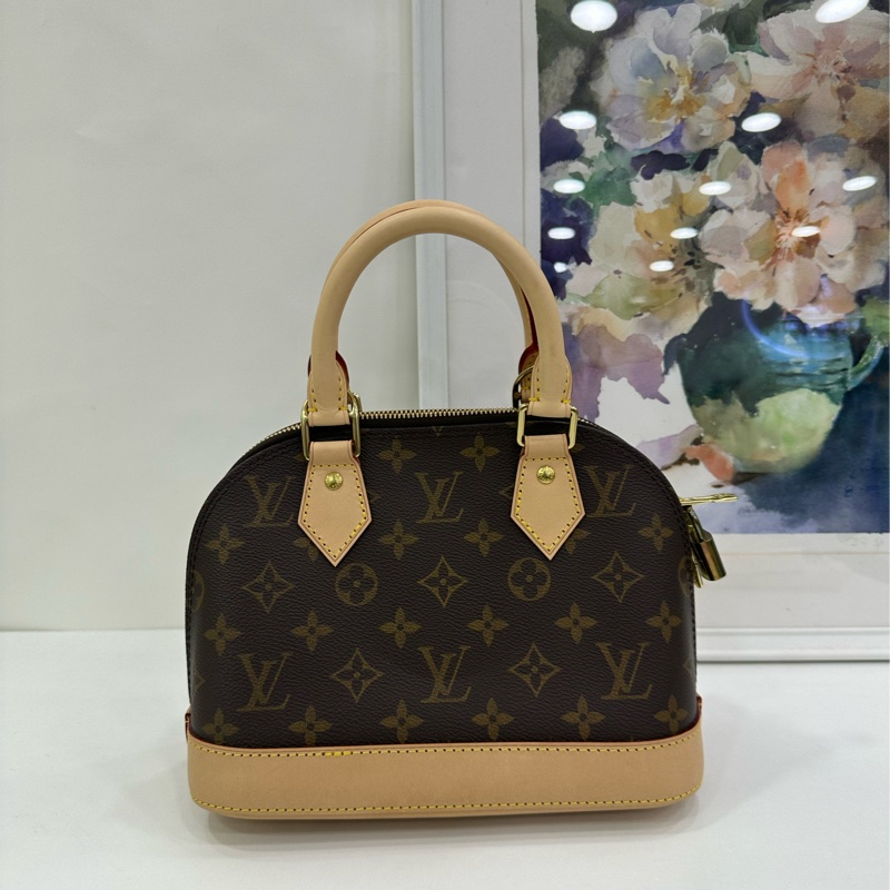 LV路易威登老花貝殼alma BB手提包，晶片款 有購證-2