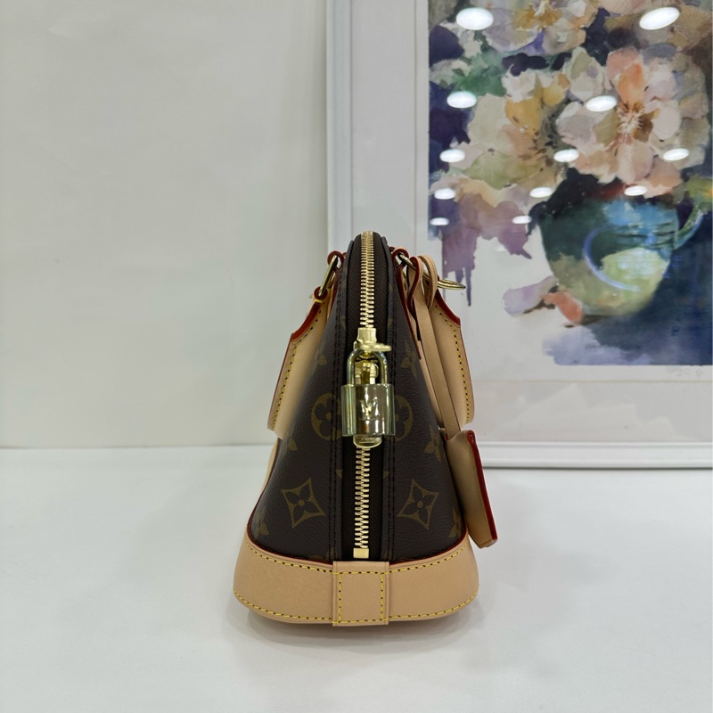 LV路易威登老花貝殼alma BB手提包，晶片款 有購證-4