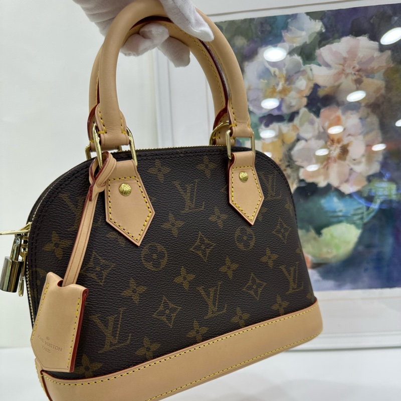 LV路易威登老花貝殼alma BB手提包，晶片款 有購證-6