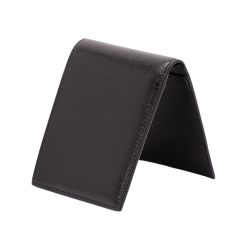 【FENDI 芬迪】FF Squared Bifold 雙折 小牛皮 零錢袋 卡夾 皮夾 短夾 黑色 7M0001AVV6F0GXN-4