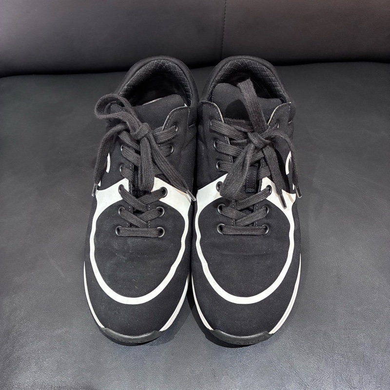 Chanel/香奈兒 精典雙C字母運動休閒鞋女士黑白熊貓老爹鞋 38.5碼-2