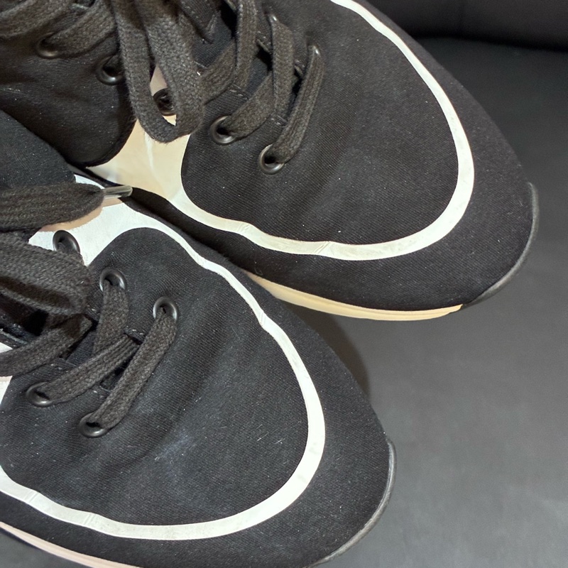 Chanel/香奈兒 精典雙C字母運動休閒鞋女士黑白熊貓老爹鞋 38.5碼-4