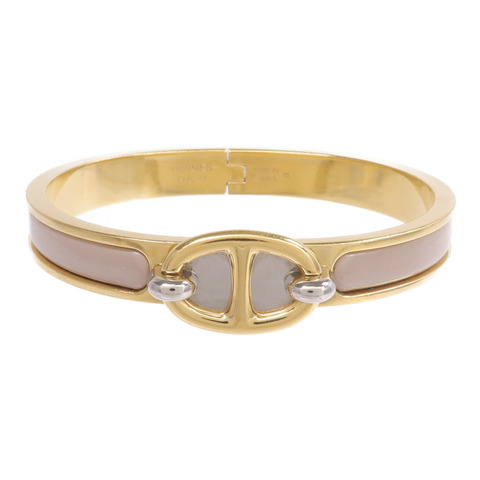 HERMES 金屬/琺瑯Mini Clic Chaine d'Ancre手鐲