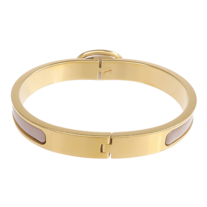 HERMES 金屬/琺瑯Mini Clic Chaine d'Ancre手鐲-2