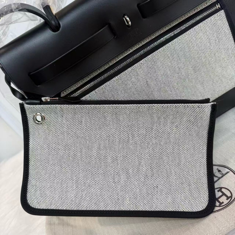 閒置新✨ Hermes herbag31 黑色拼防水塗層-2